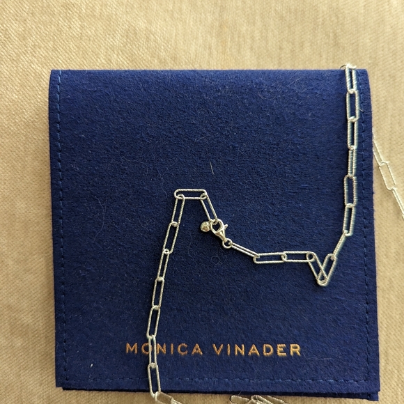 Monica Vinader Alta Textured Chain Necklace Adjustable 61cm/24' - Picture 8 of 8